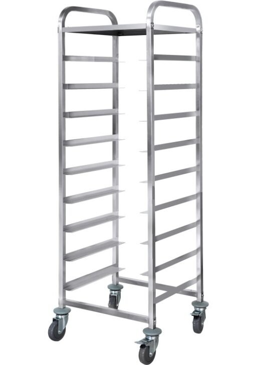 Adexa RT5509T Commercial Dishwasher Basket Trolley with Top Shelf