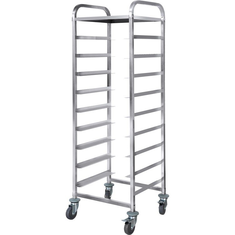Adexa RT5509T Commercial Dishwasher Basket Trolley with Top Shelf