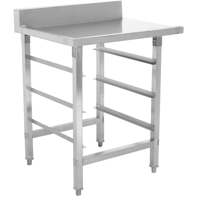 Adexa WTF6065L Unloading Table Left Side with Basket Rack
