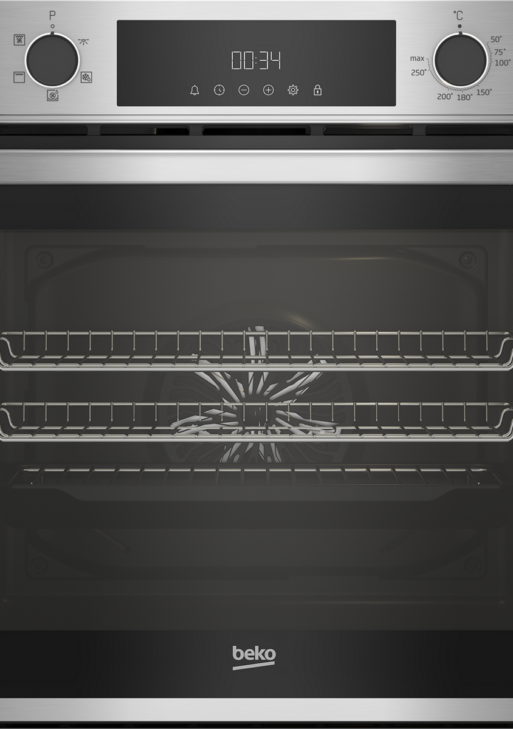Beko CIFY81X AeroPerfect 60cm Built-In Single Fan Oven – Stainless Steel