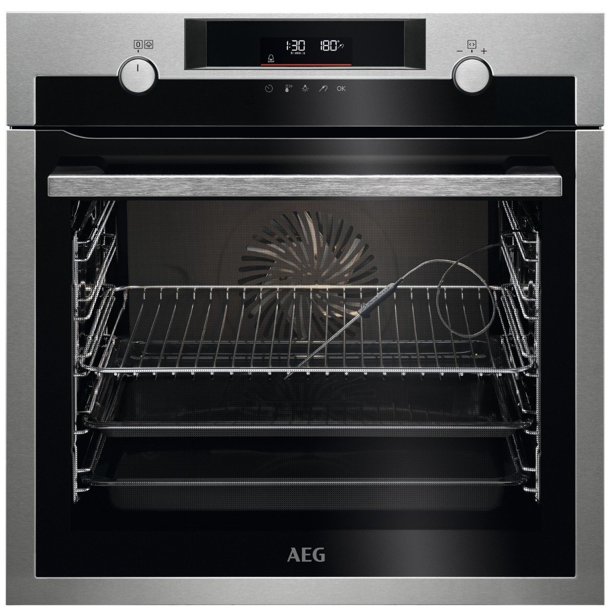 AEG BCE556060M SenseCook SteamBake Multifunction Single Oven