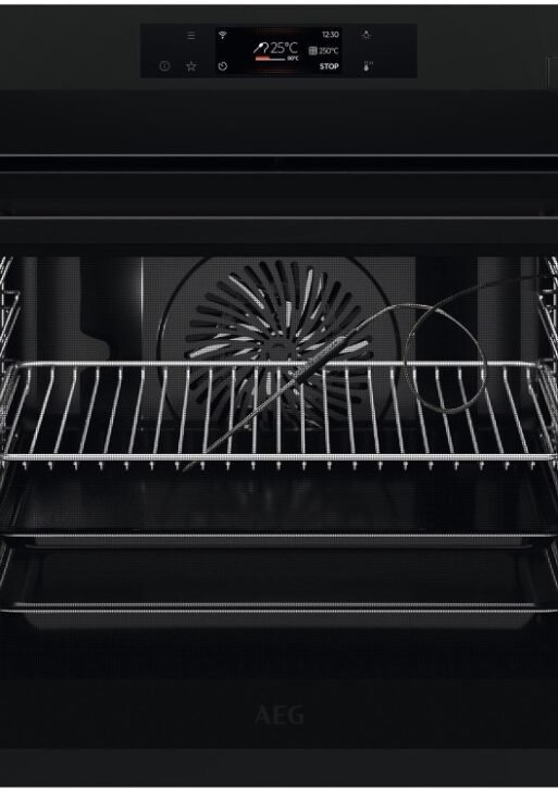 Aeg BSE778380T Connected SteamCrisp Quarter Steam & Pyrolytic oven with EXCite touch controls, whit