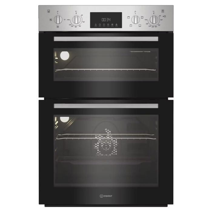 Indesit DII10DIX Built In Electric Fan Oven 69L / 36L - Stainless Steel