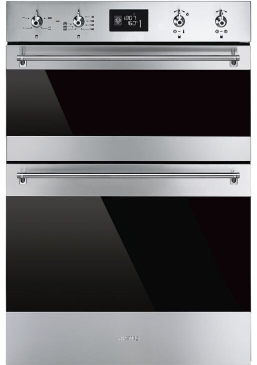 Smeg DOSF6390X 60cm Classic Stainless Steel and Eclipse Glass Double Multifunction OvenLower Oven Fe