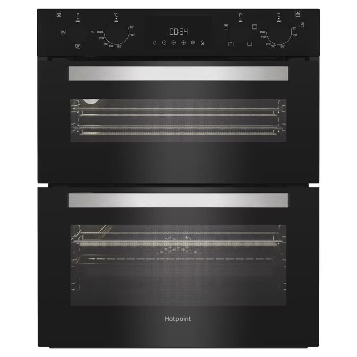 Hotpoint DUH10DB Black Built Under Double Oven