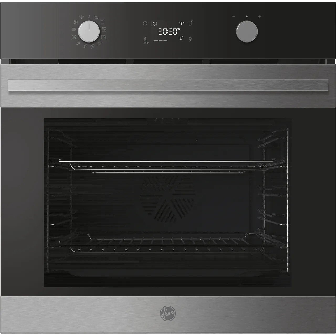 Hoover HO6 H5B3HTX 78L Single Oven, 16F + WiFi, Steam clean, Smart (Rotary) UX, Airfry, Telescopic
