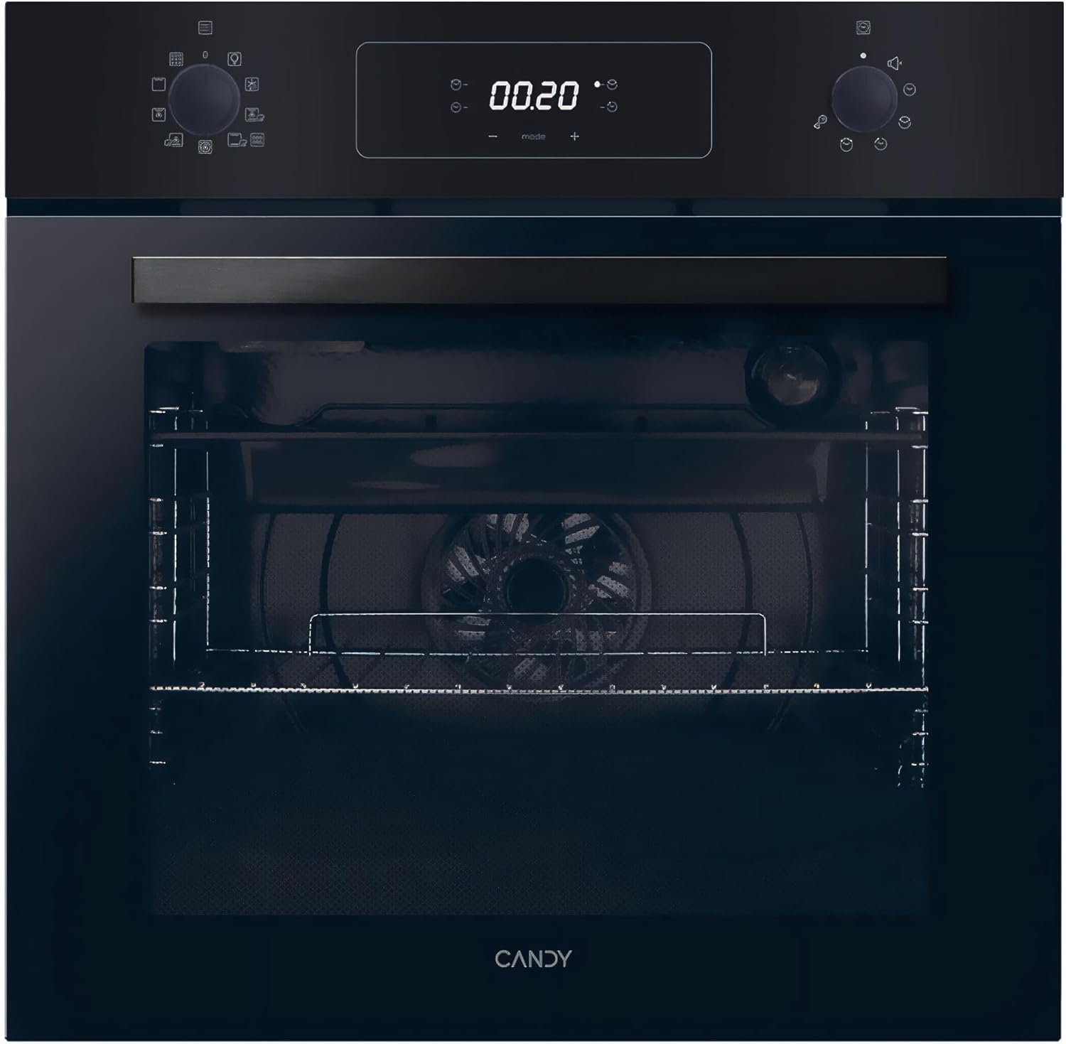 Candy F CM955NRL/CA 60cm Multifunction oven, 8F, 70L capacity, LED Programmer, Stainless Steel