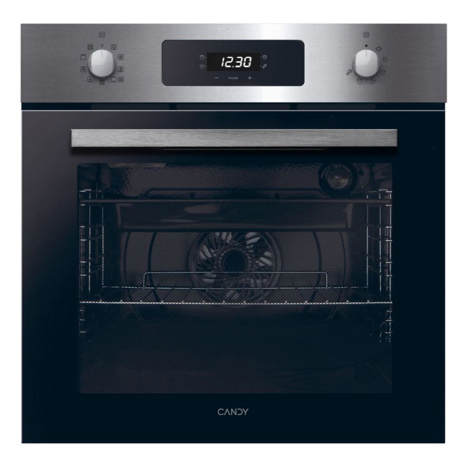 Candy F CM955XRL/CN 60cm Pyrolytic oven, 9F, 70L capacity, LED Programmer, Stainless Steel