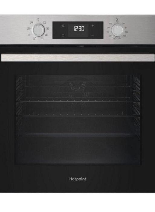 Hotpoint HOEU25CZXUK 59.5cm Built-In Electric Single Oven – 71L – Stainless Steel