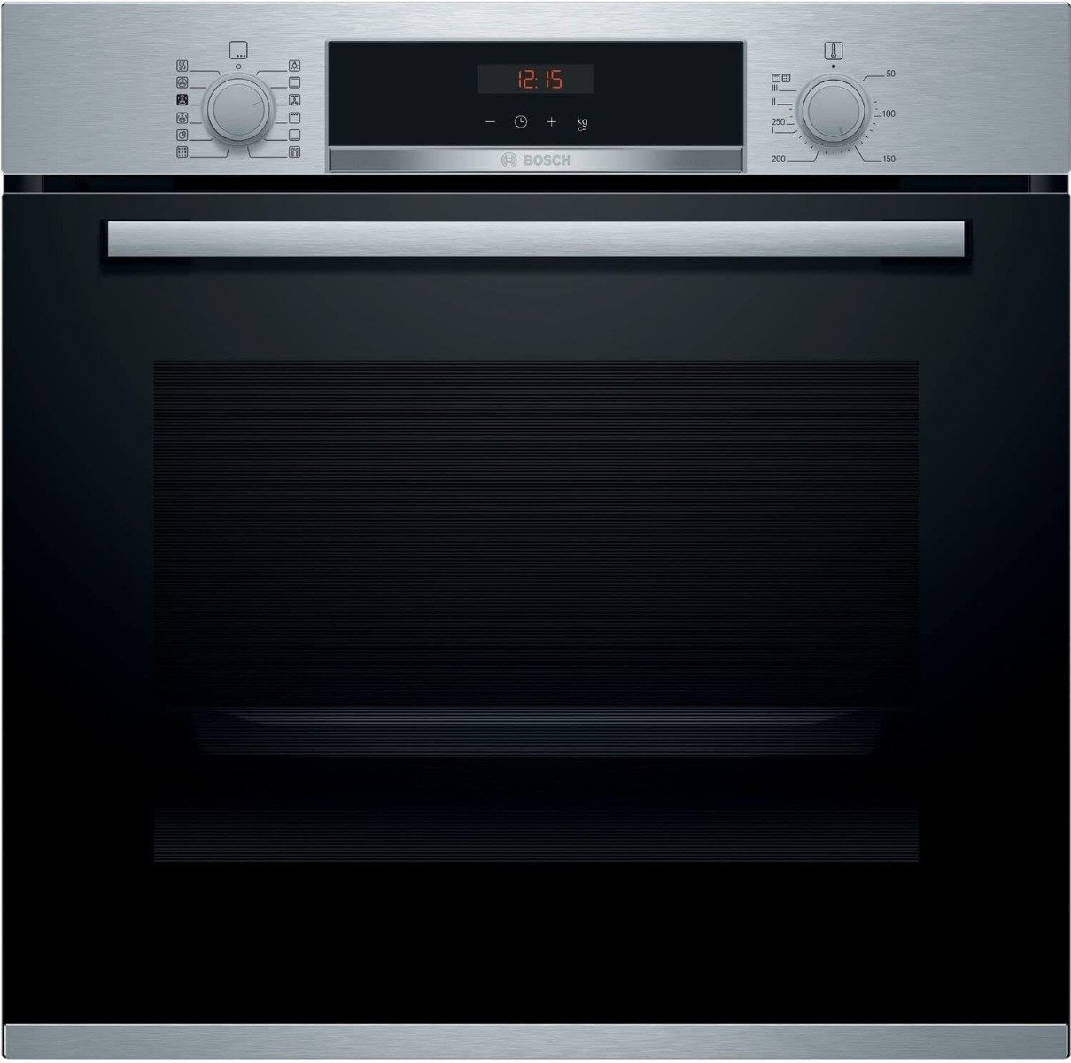 Bosch HRS574BS0B Electronic, red LED display, 8 functions, Single Oven