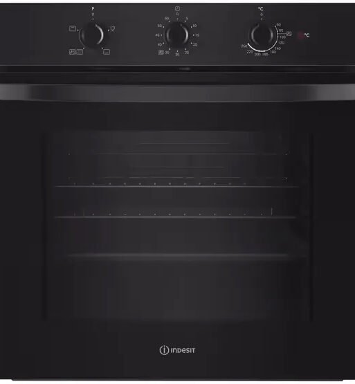 Indesit IO232HBUK Single Static Oven - Eco Cleaning - Static Oven - 71L