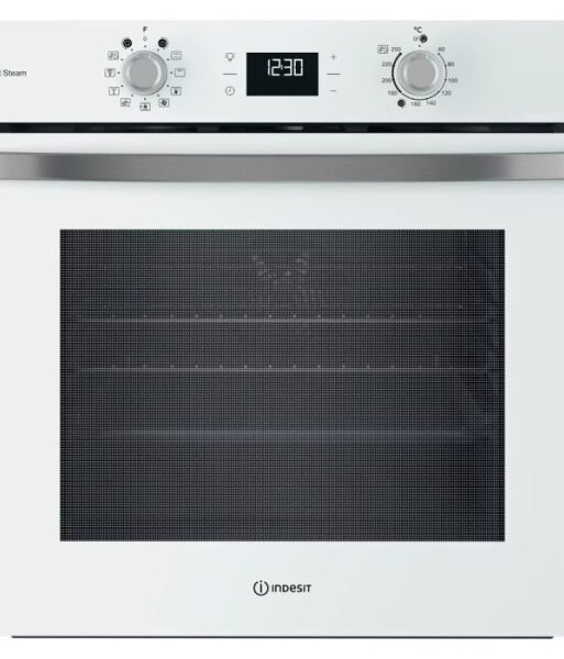 Indesit IO258HSWUK Turn&Go Steam Single Fan Oven - Eco Cleaning