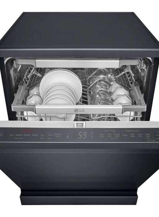 LG DF455HMS Dishwasher | TrueSteam™ QuadWash™ WiFi Matte Black