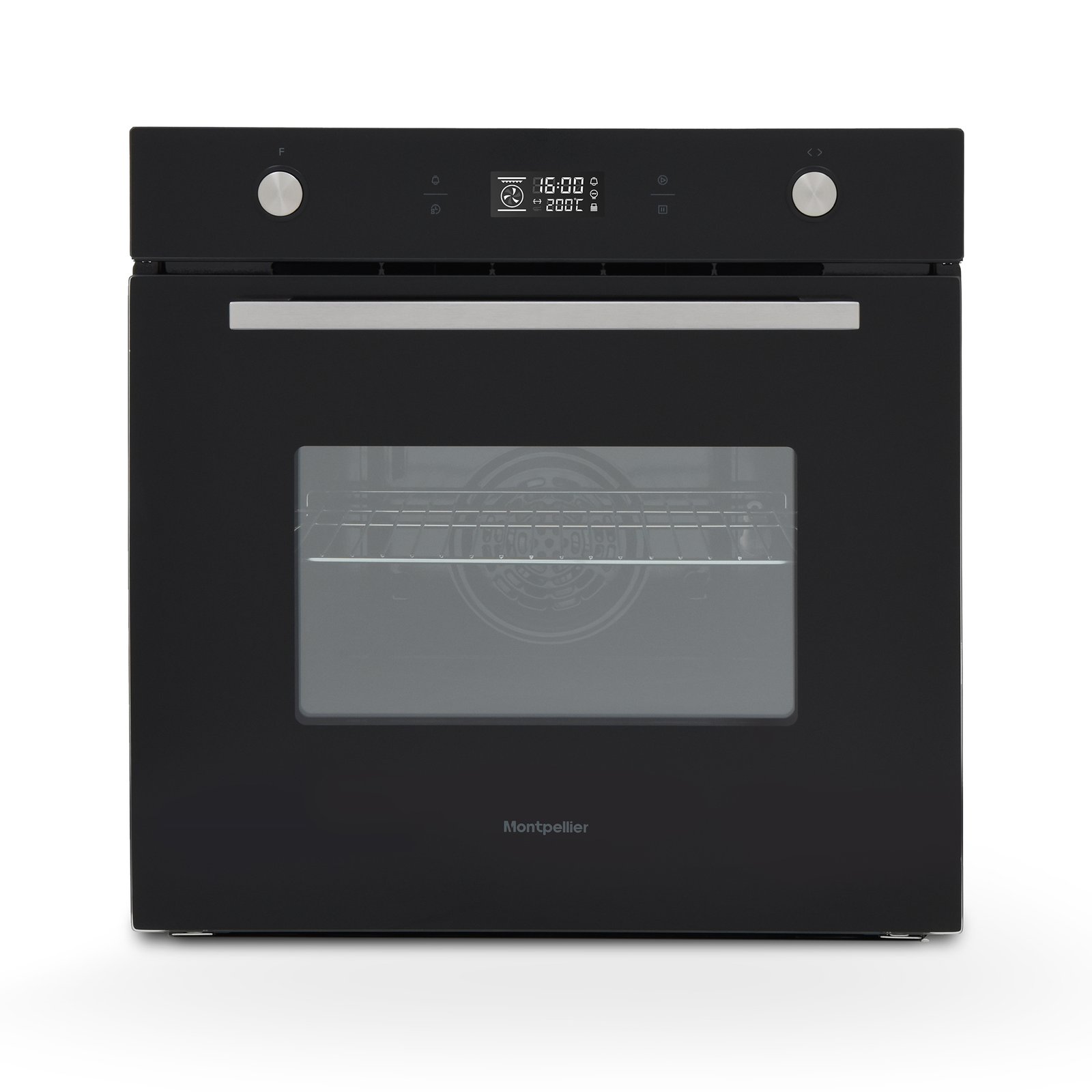 Montpellier MMFSO70B 70ltr Single Built In Oven In Black With Catalytic Liners