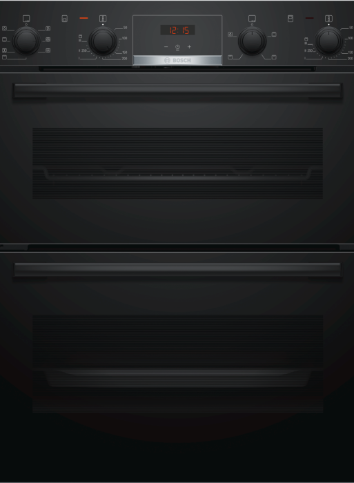 Bosch NBS533BB0B Serie 4 Built-Under Double Oven Black