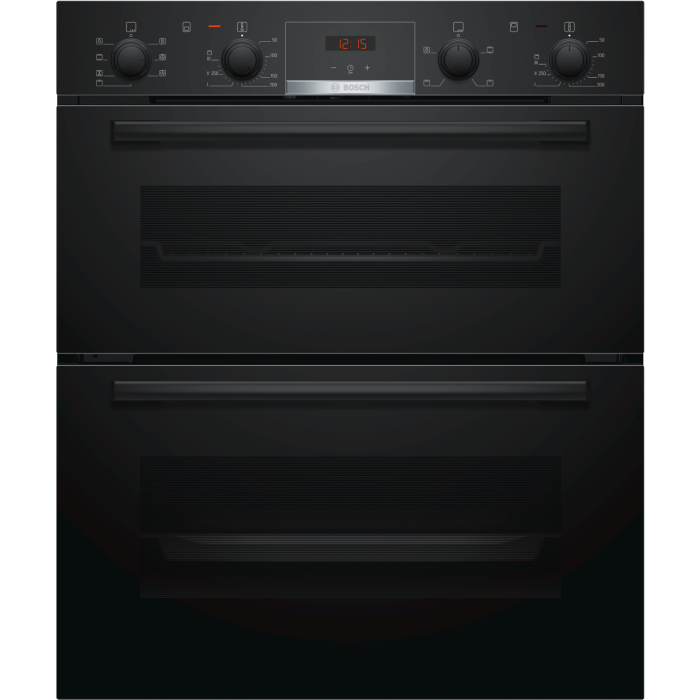 Bosch NBS533BB0B Serie 4 Built-Under Double Oven Black