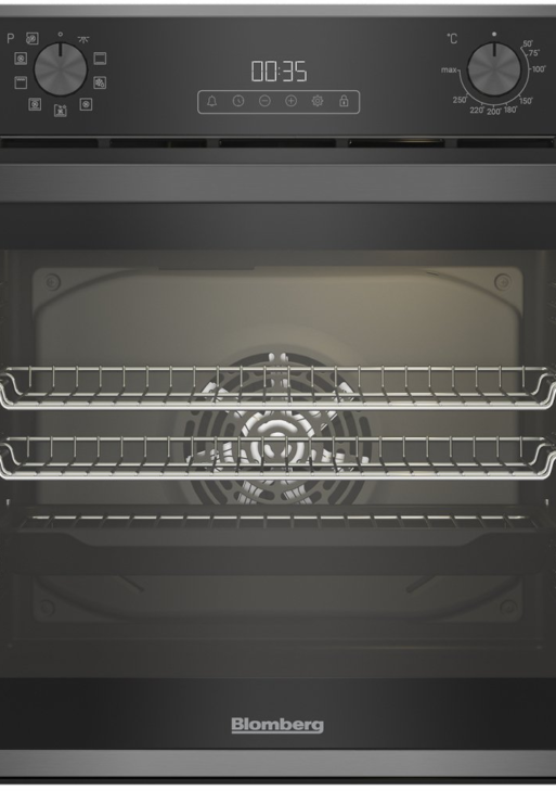 Blomberg ROEN9222DX 59.4cm Built In Electric Single Oven - Dark Steel