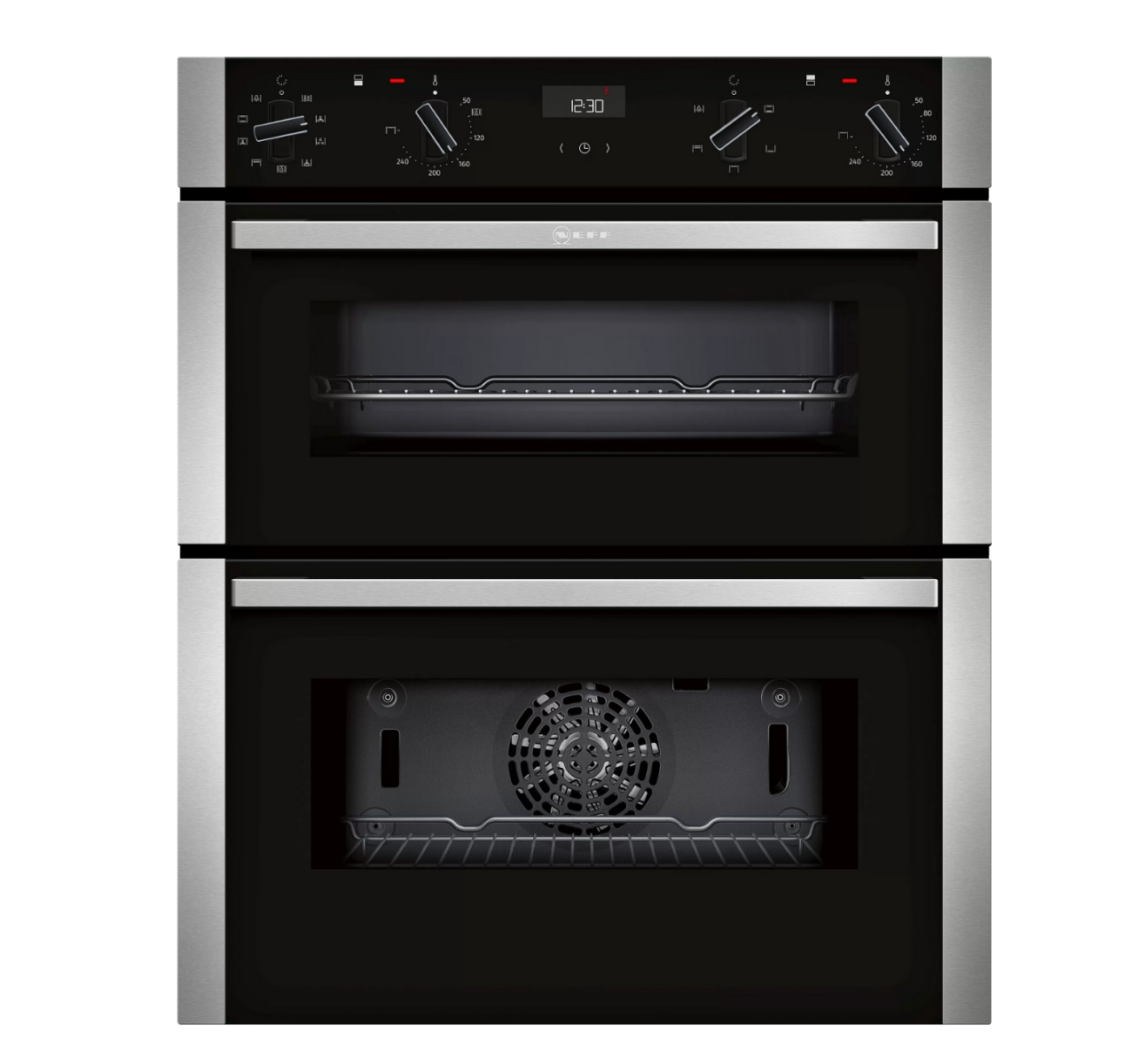 NEFF J1ACE2HN0B N 50 Built-Under Double Oven – Stainless Steel