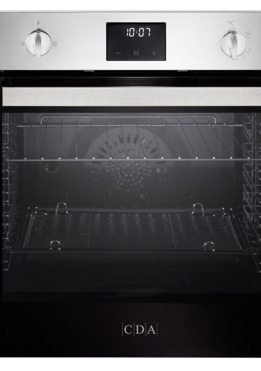 Cda SG121SS 5 function fanned gas oven, electronic minute minder/clock, 70 ltrs, Single Oven