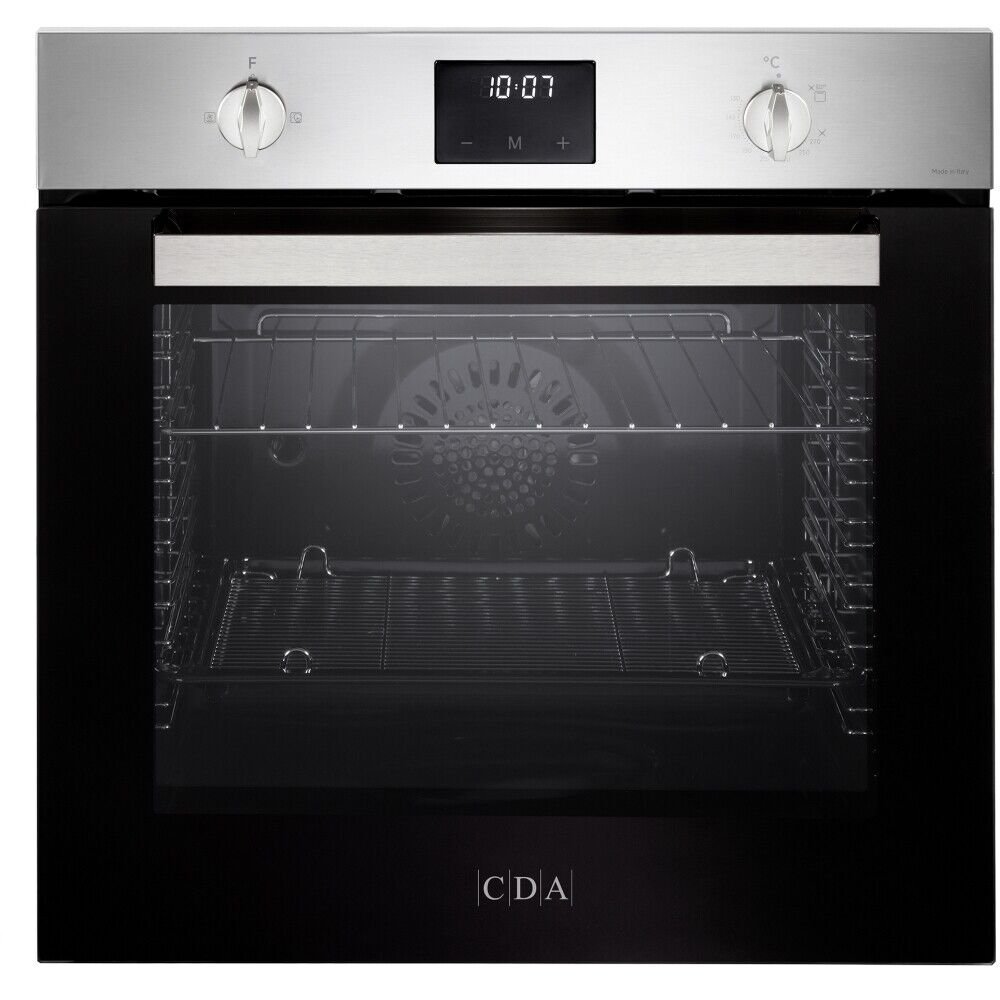 Cda SG121SS 5 function fanned gas oven, electronic minute minder/clock, 70 ltrs, Single Oven