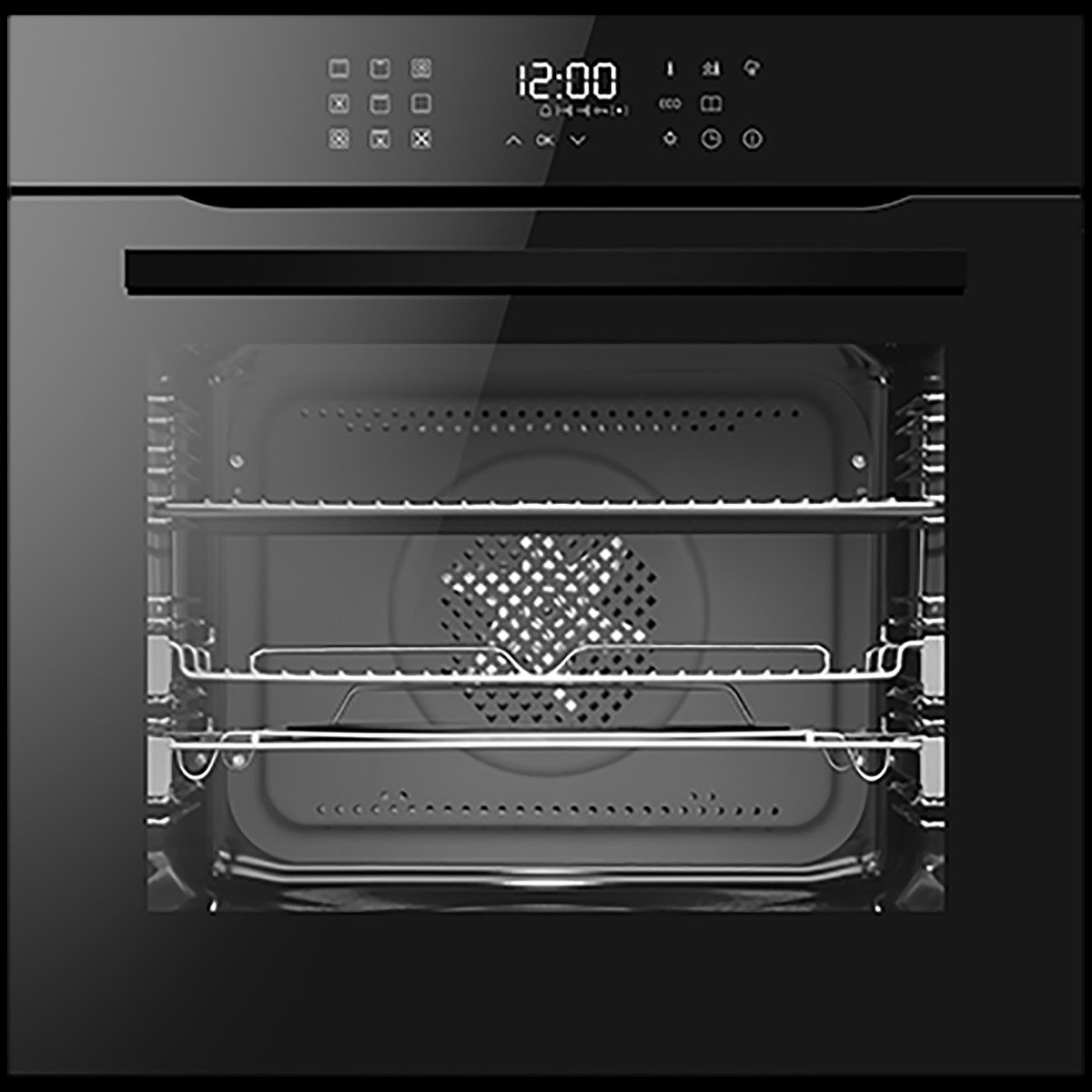 Cda SL400BL 77 ltr 13 FN full TC, Fan Single Oven, CL, SCD, TSx 2, PP, black