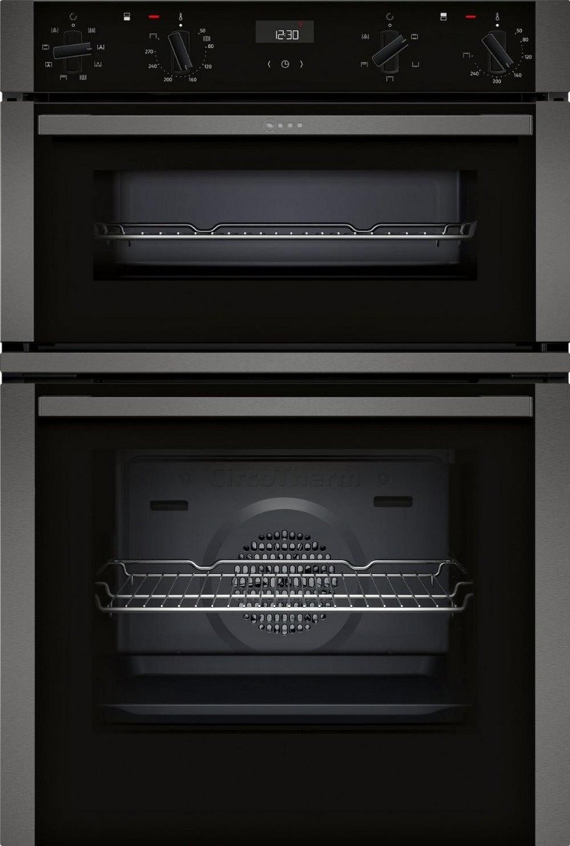 NEFF U1ACE2HG0B N 50 Built-In Electric Double Oven – Black with Graphite Trim