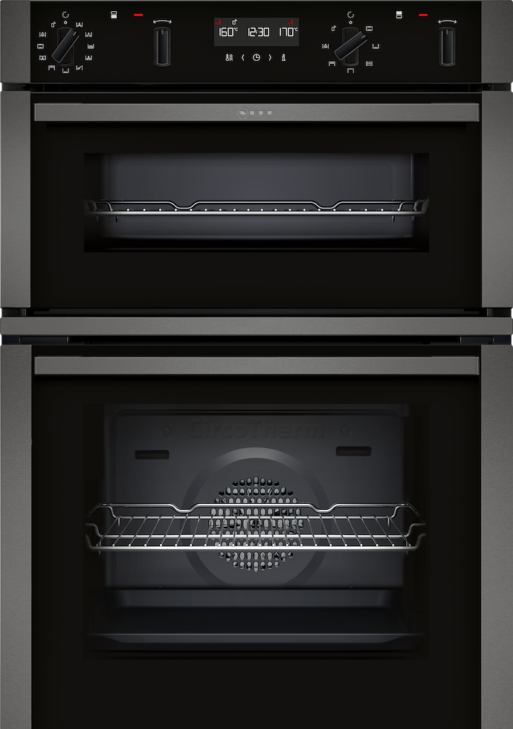 Neff U2ACM7HG0B CircoTherm Main oven, 8 functions, 1 ClipRail, MeatProbe.